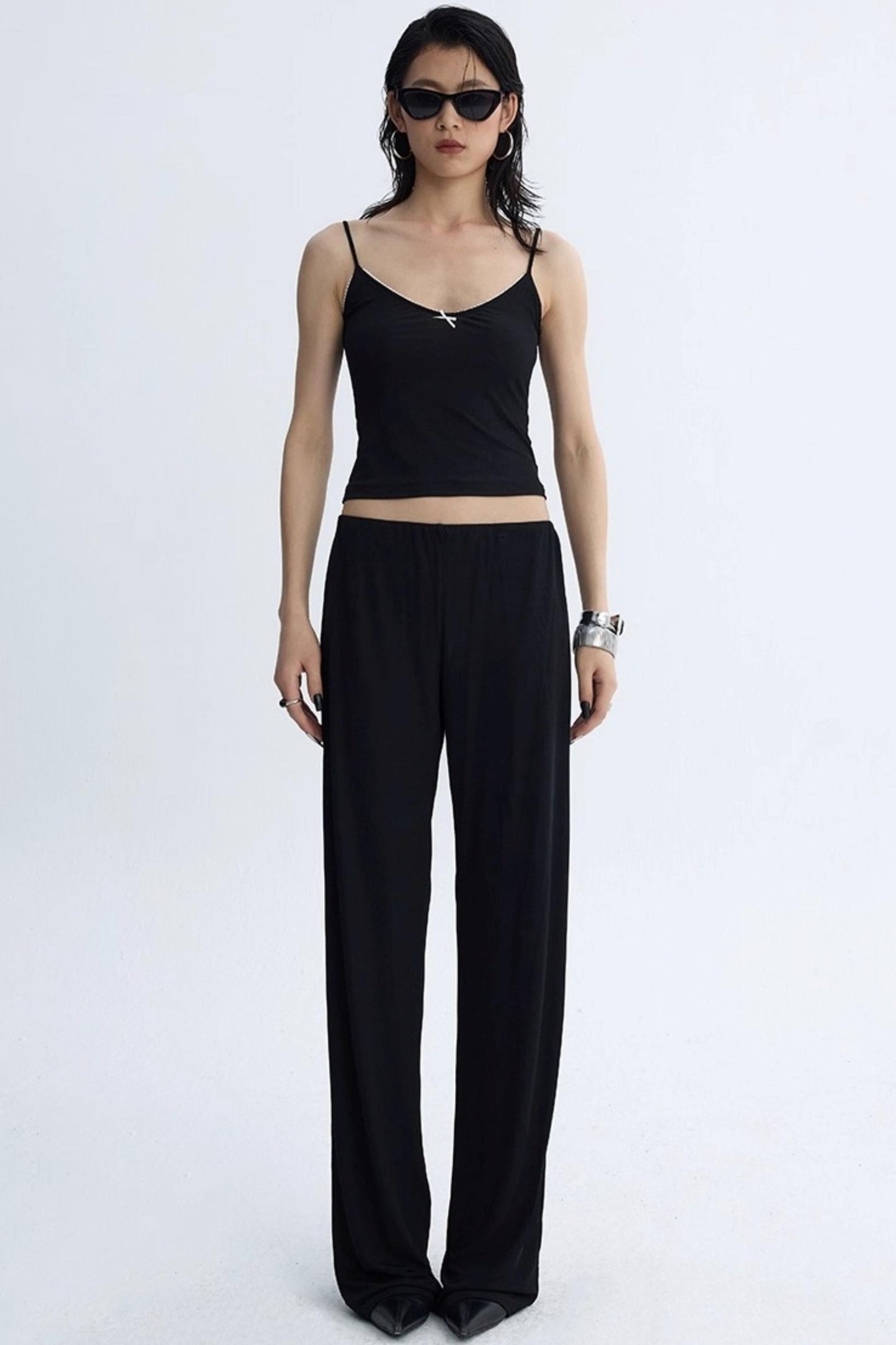 Cool Lace Bow Three-Piece Set-Up