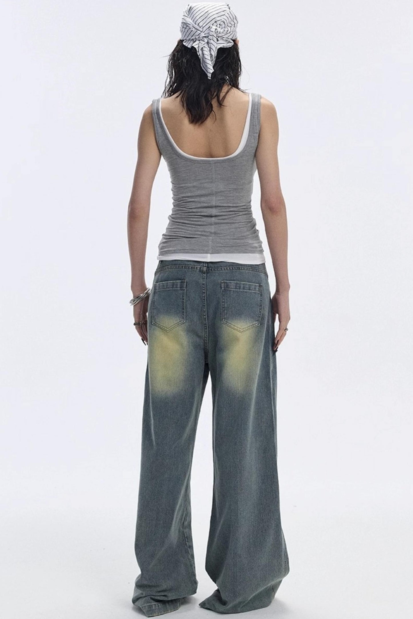 Vintage Blue Wide-Leg Jeans