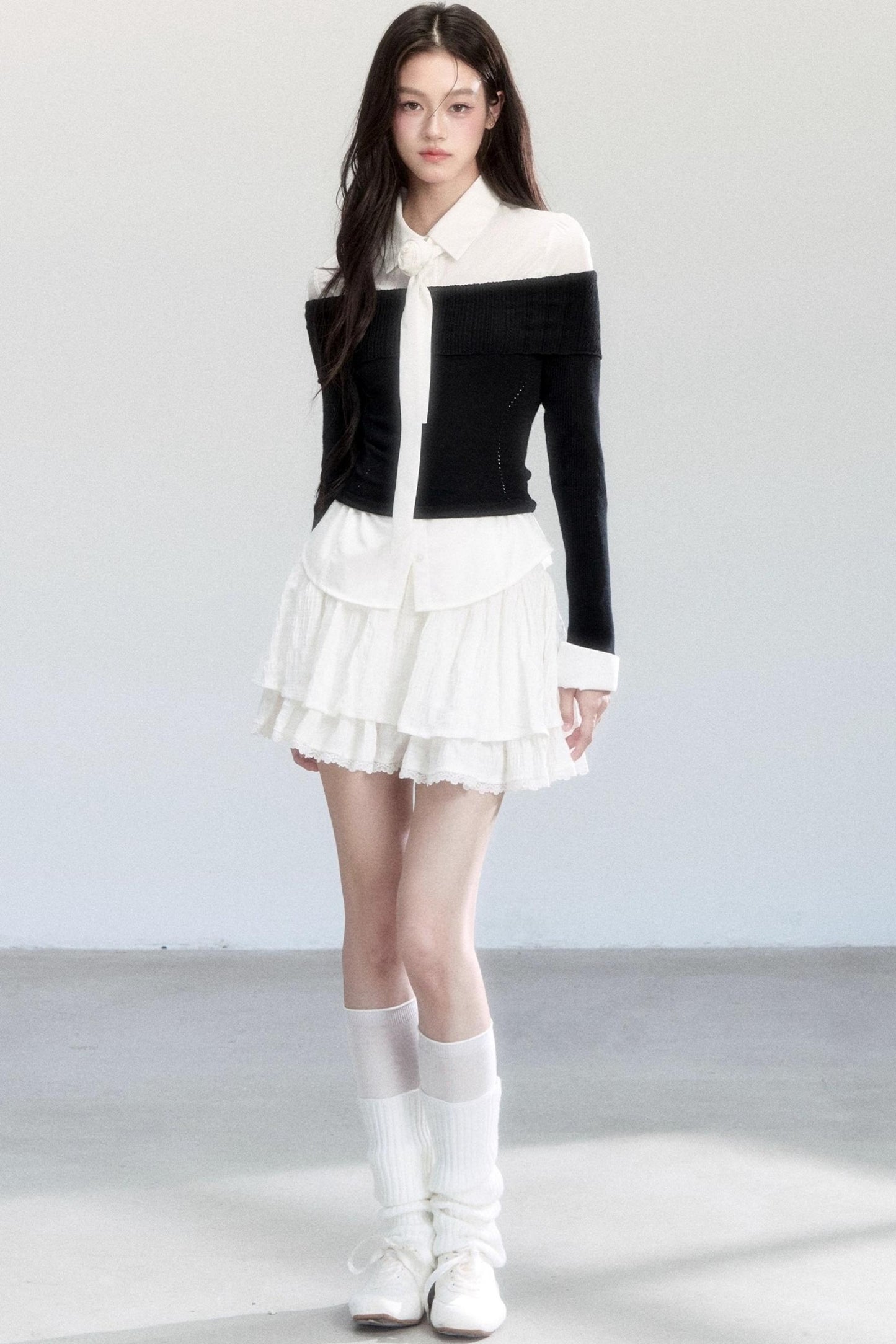 Slimming Knit One-Shoulder Top