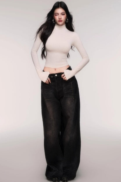 High Stretch Semi-Turtleneck Top