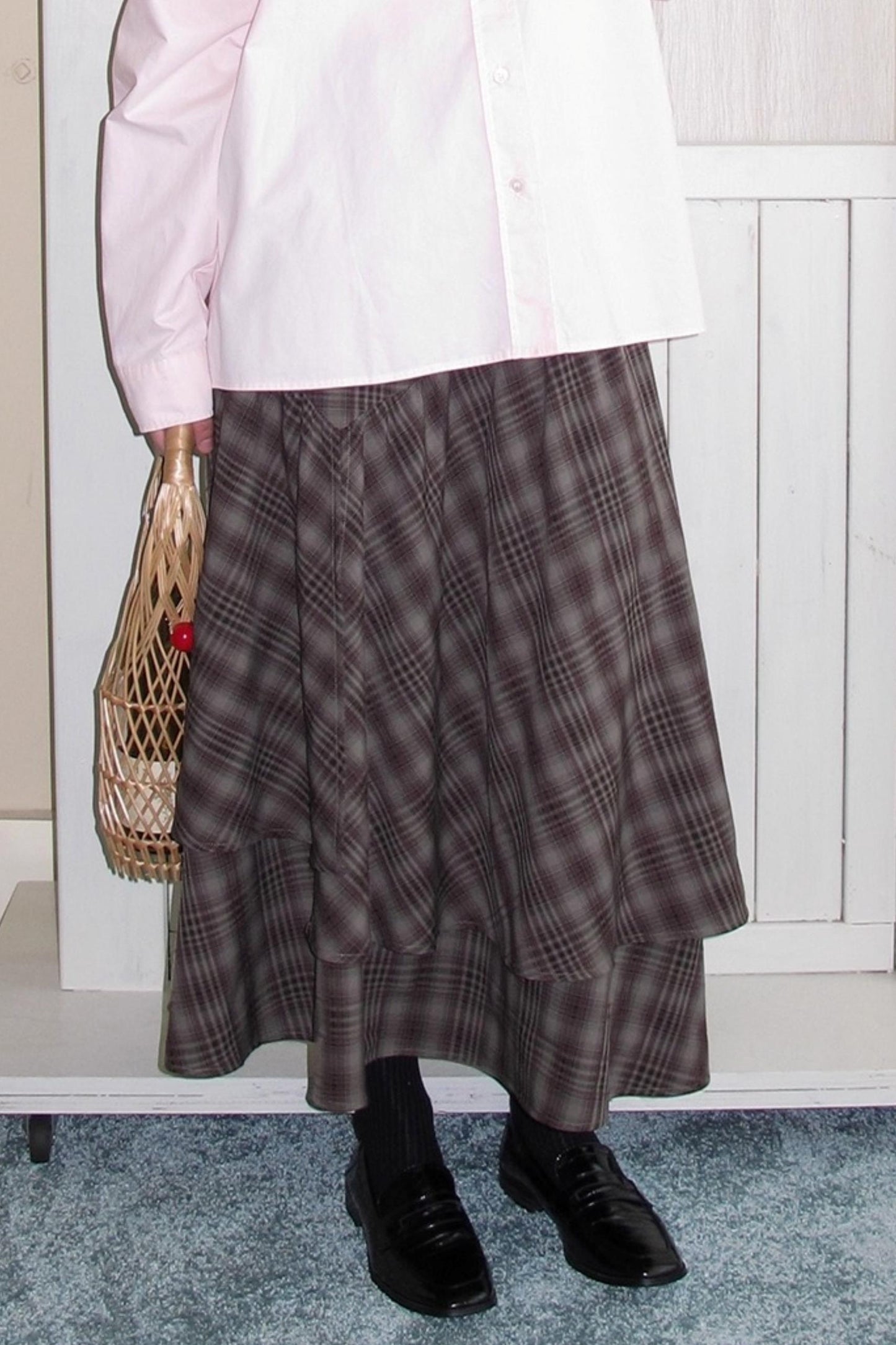 Irregular Cut Large Swing Skirt