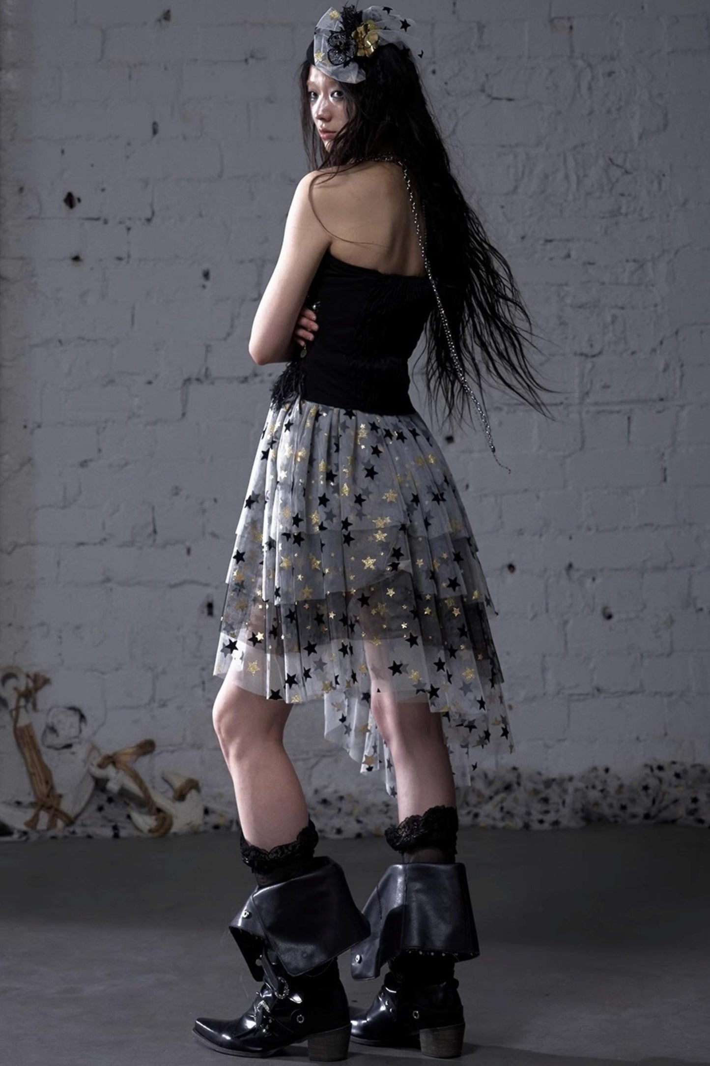 Dreamy Mesh Bustier Gown Dress