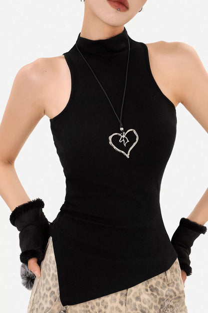 Retro Stand-Up Collar Vest