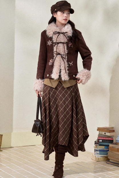 Original Suede Bow Coat