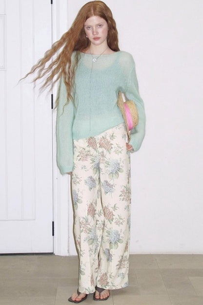 Fig Leaf Straight-Leg Pants