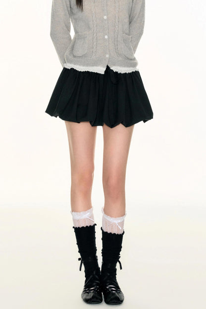 Layered Lace Short Sleeve Shirt Set-Up