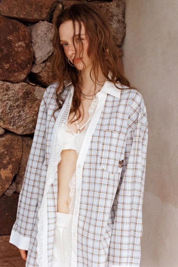 Blue Lace Casual Set-Up