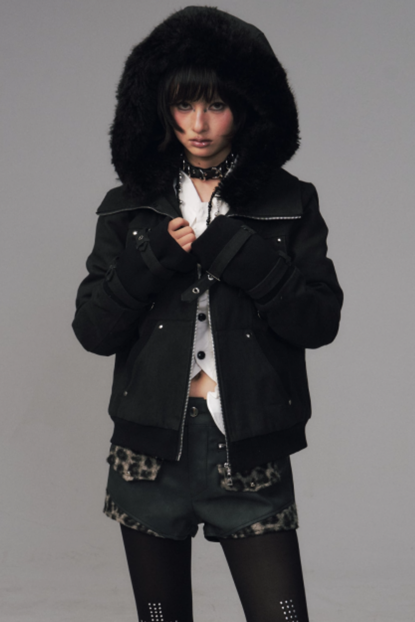 Retro Fur Hood Winter Jacket