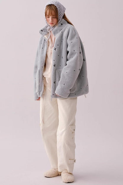 Lyocell Ruffled V-Neck Shirt