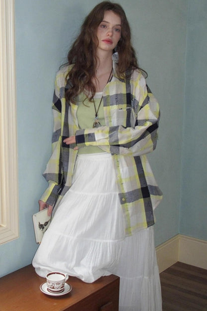 Neoclassical Ripped Check Shirt