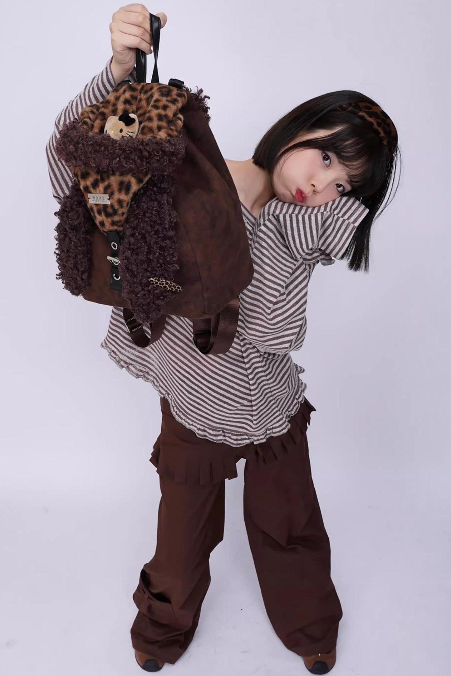 Ear Furry Crossbody Bag