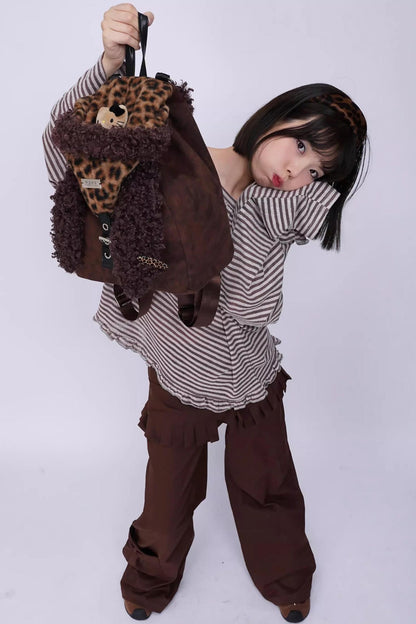 Ear Furry Crossbody Bag