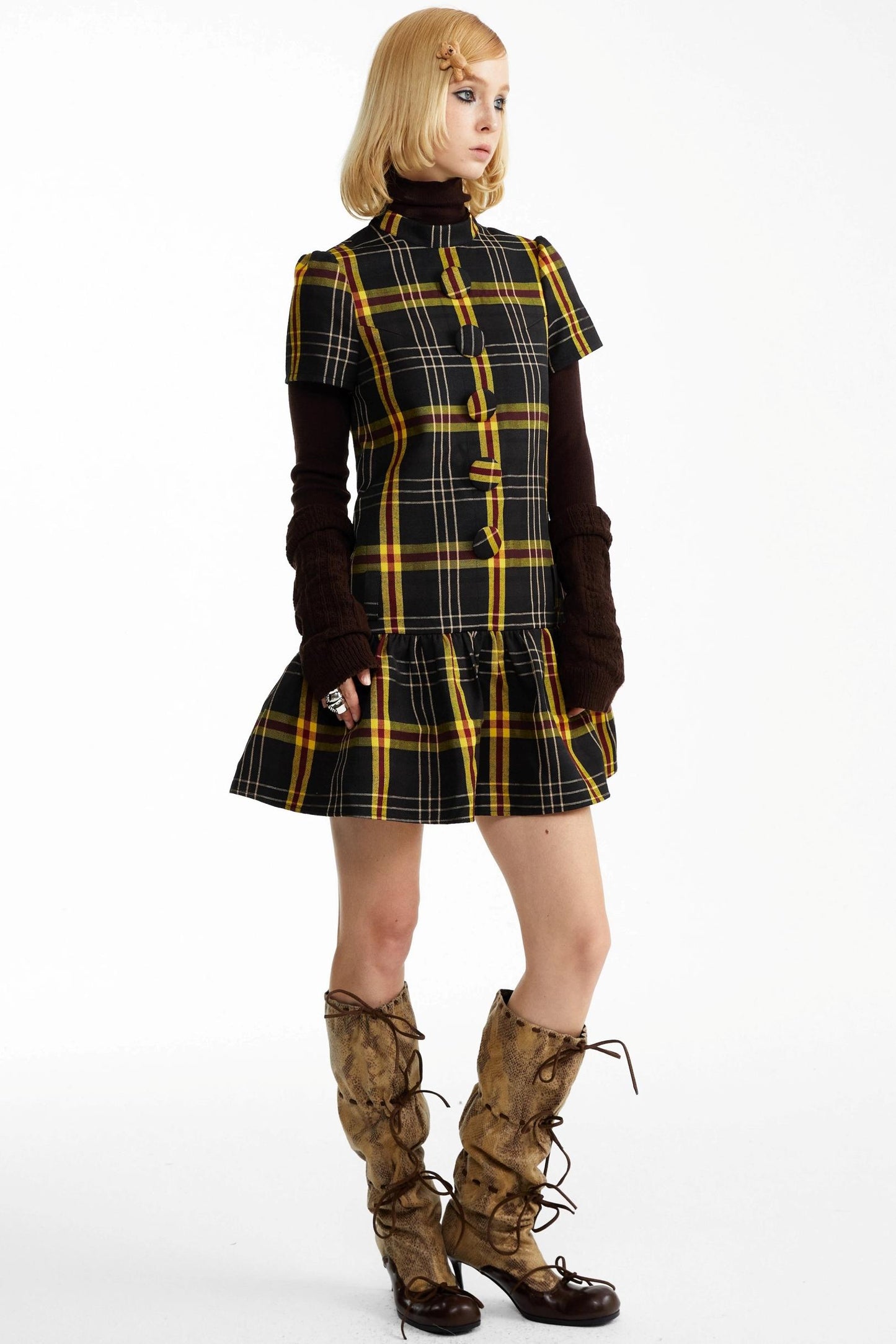 Fall Check Dress