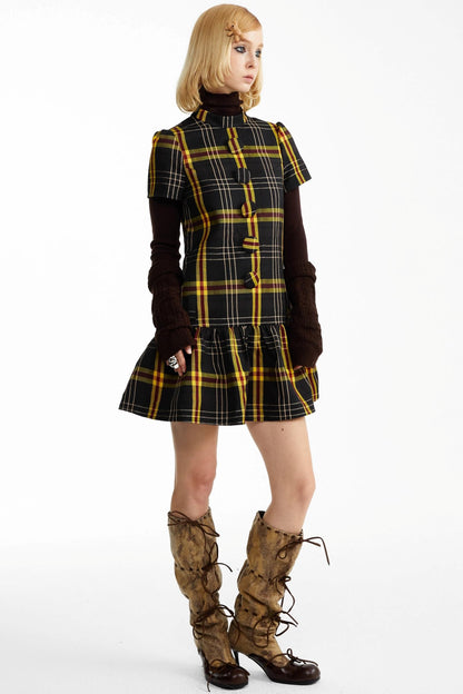 Fall Check Dress