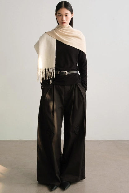 Handmade Crochet Wide-Leg Pants