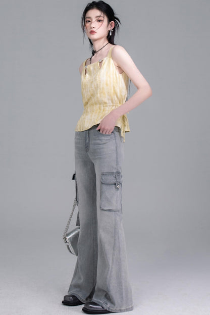 Sandalwood Drawstring Ensemble Skirt Set-Up