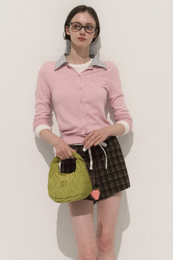 Slim Fit Wool Knit Top