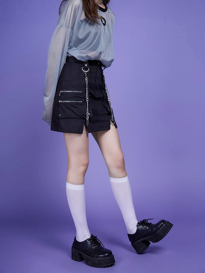 A-line short skirt