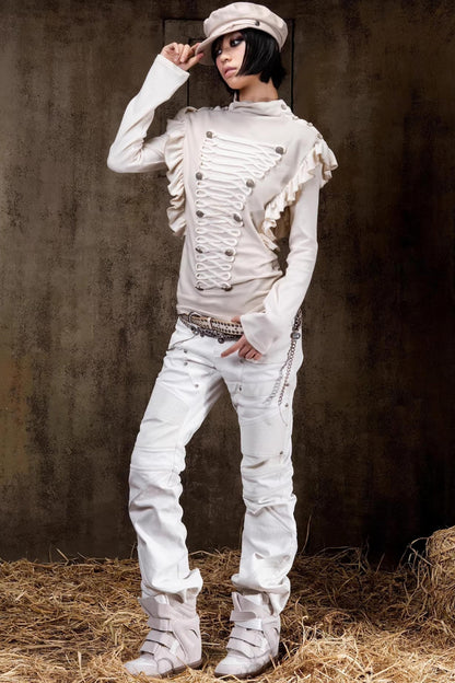 Gestricktes Slim-Top im Palace-Stil