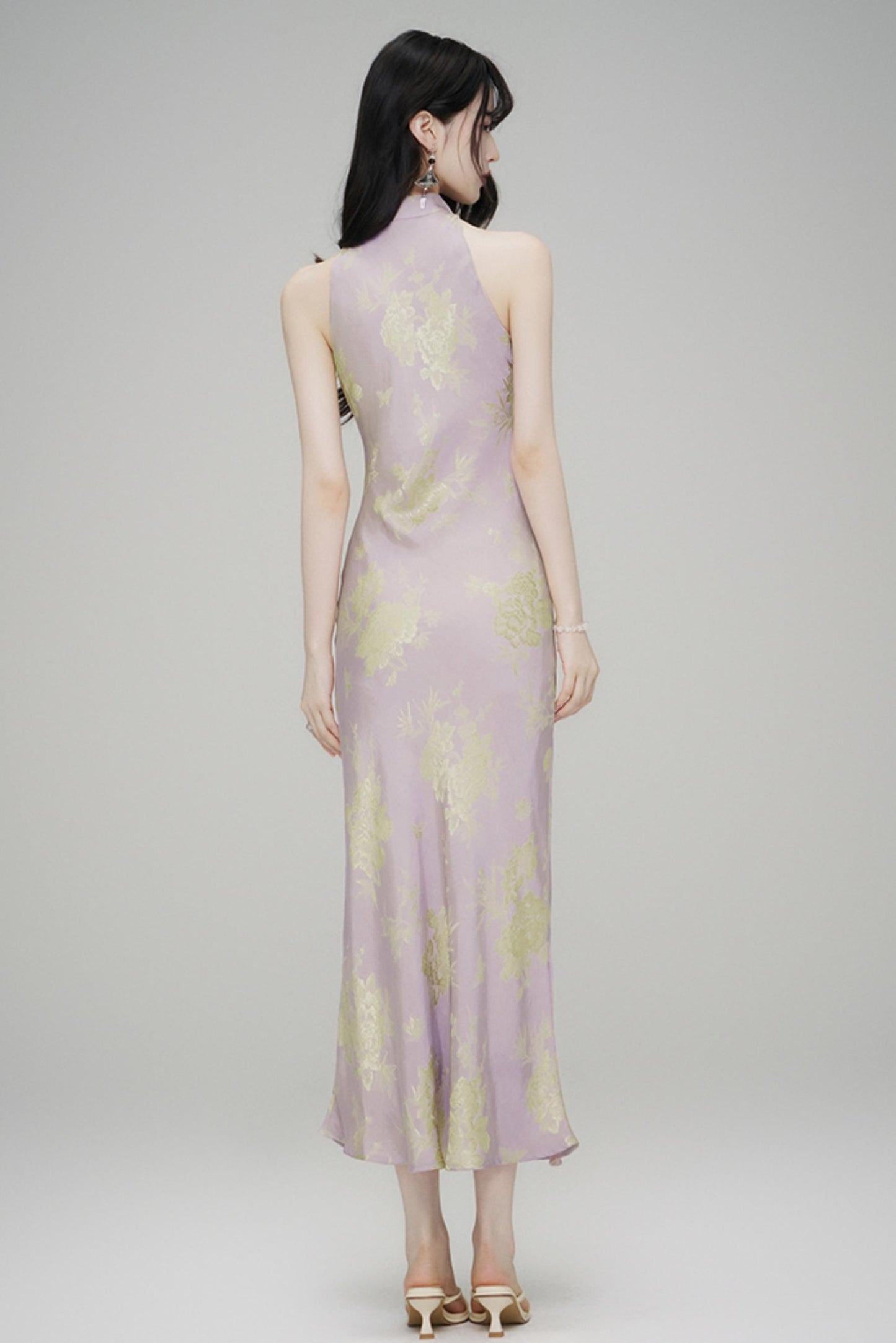 Chic Jacquard Slim Cheongsam Dress