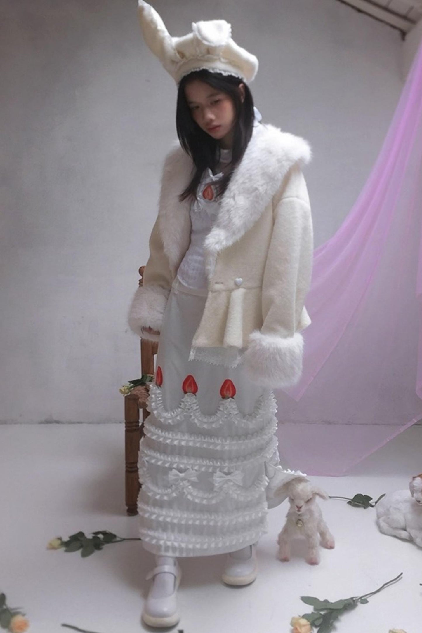 Happy Strawberry Cake Skirt