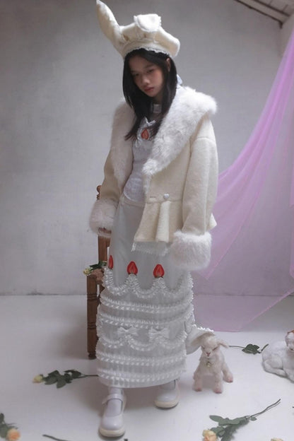 Happy Strawberry Cake Skirt