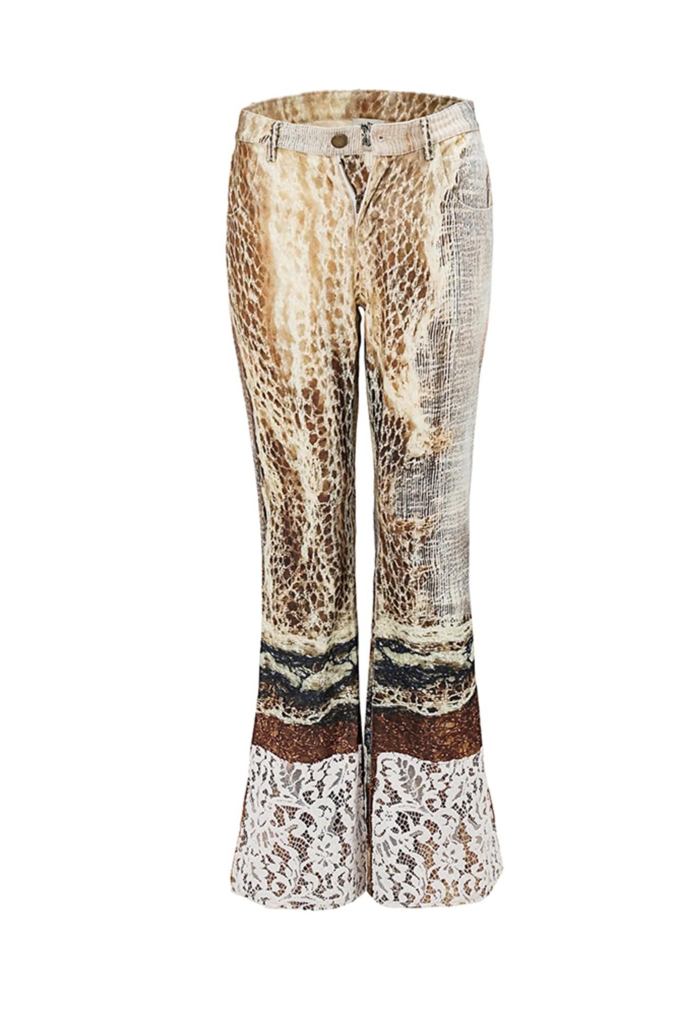 Spiderweb Patchwork Micro Pants