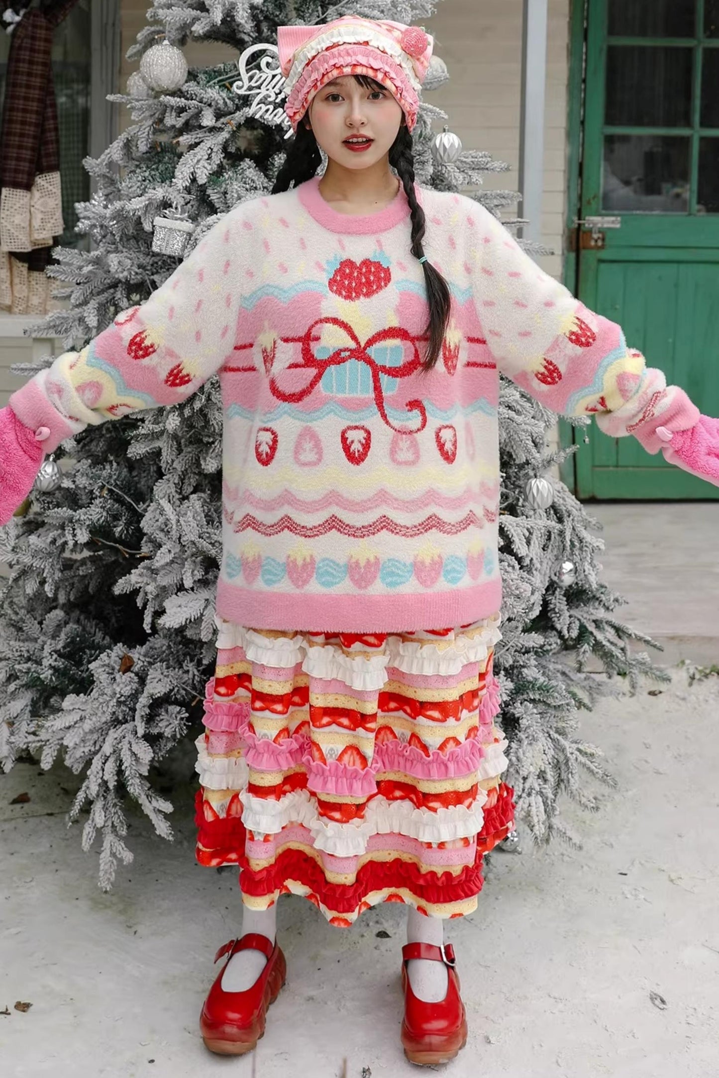 Strawberry Mink Sweater