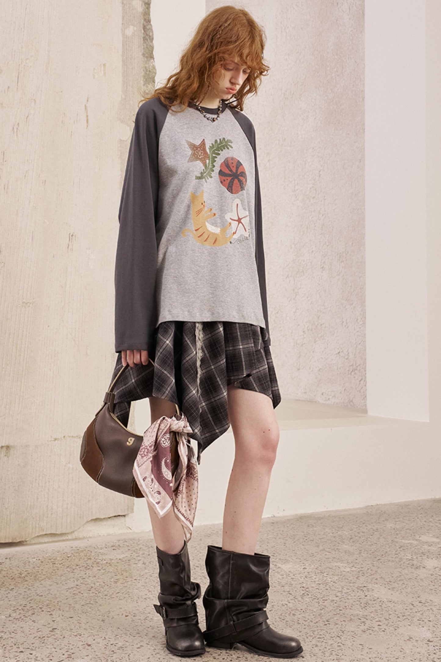 Ocean Kitten Thin Long Sleeve Top