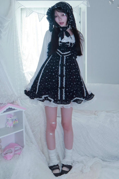 Star Dot Chiffon Sundress