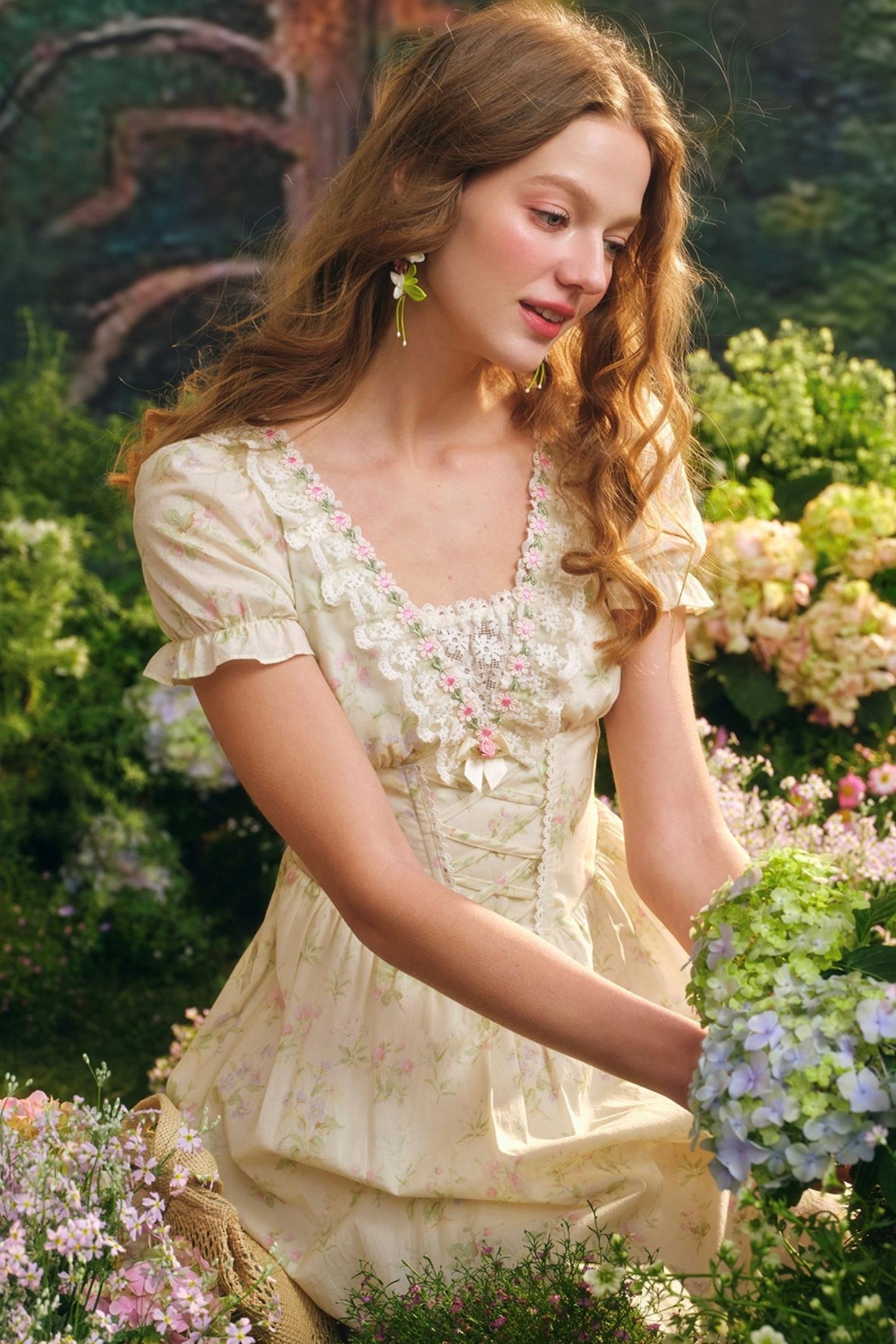 Summer Floral Lace Dress