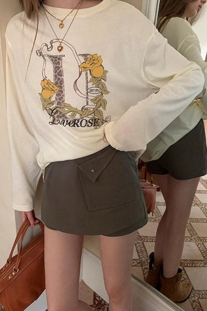 Long Sleeve Crew Neck T-Shirt