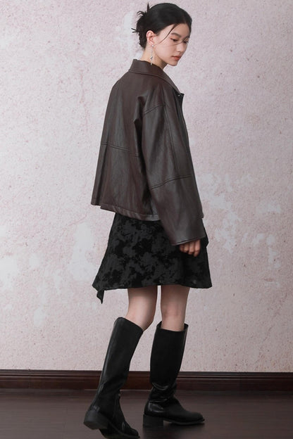 Caramel Coffee Leather Jacket