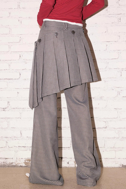 Two-Way Check Pants