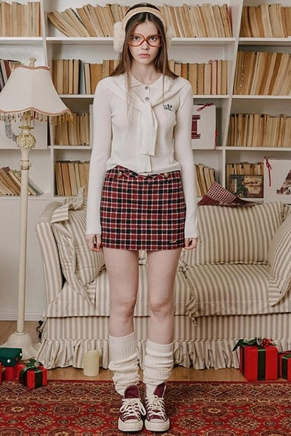 Color-Blocked Wool Top