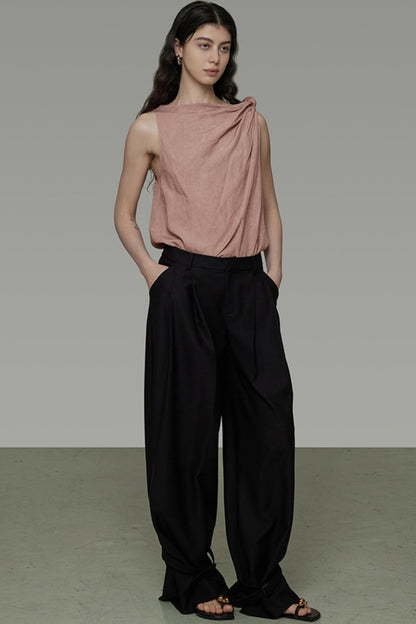 Twisted Pink Sleeveless Camisole