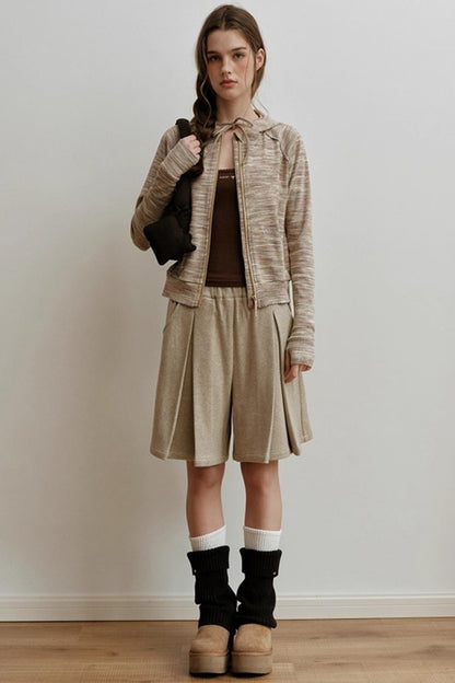 Yarn-Dyed Wool Bermuda Shorts