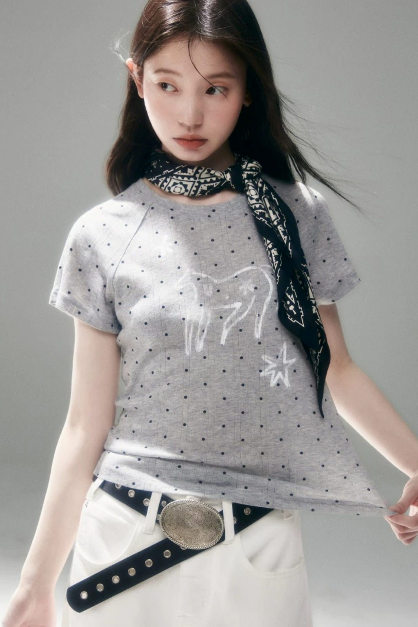 Starburst Polka Dot Raglan T-Shirt