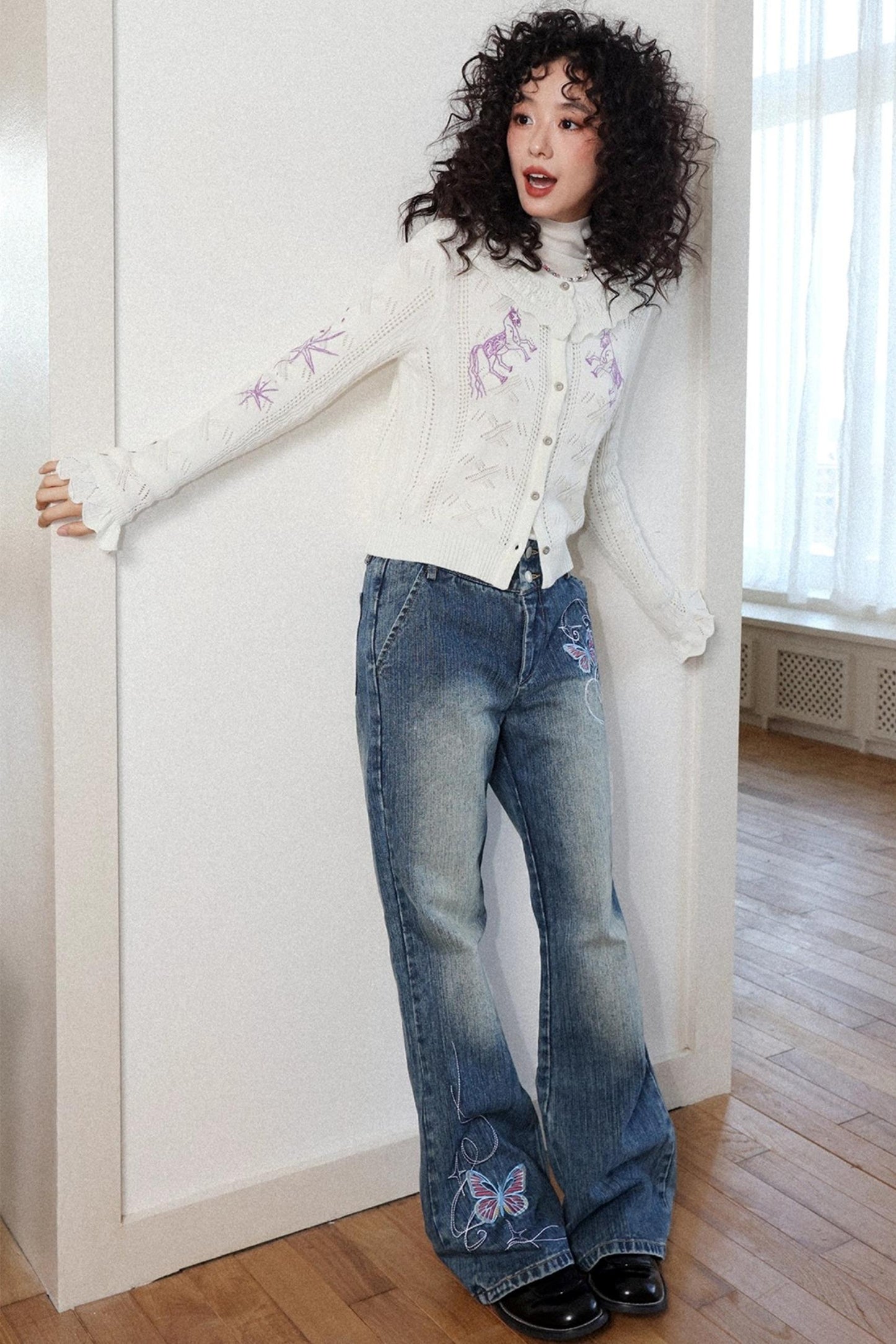 Dream Butterfly Bootcut Jeans