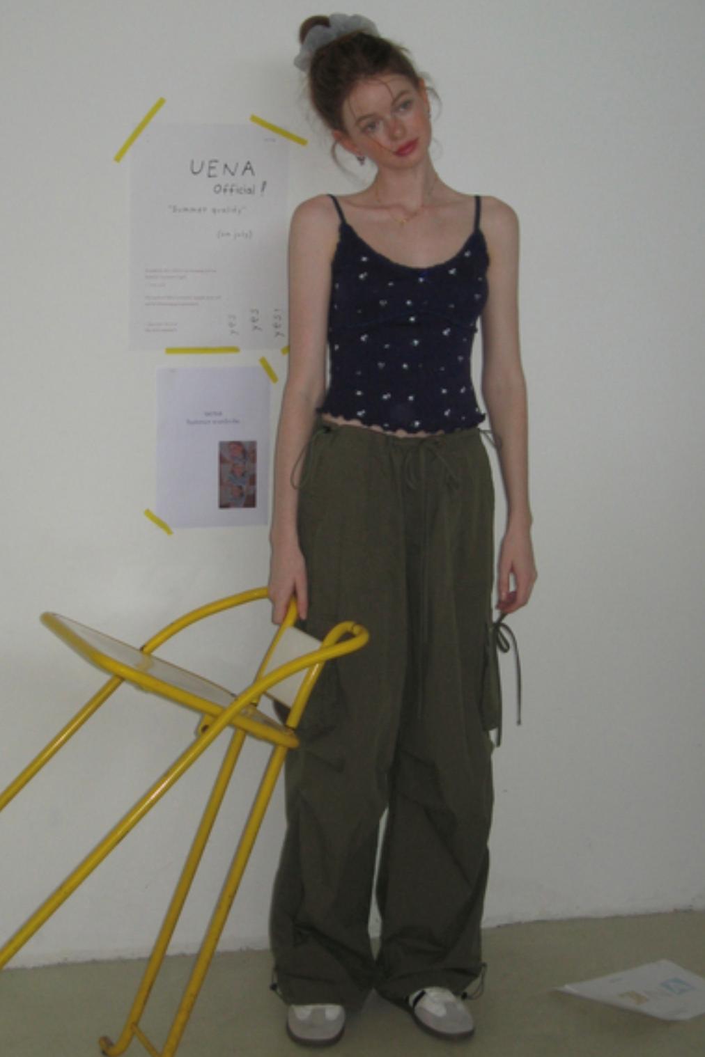 Retro Wide-Leg Work Pants