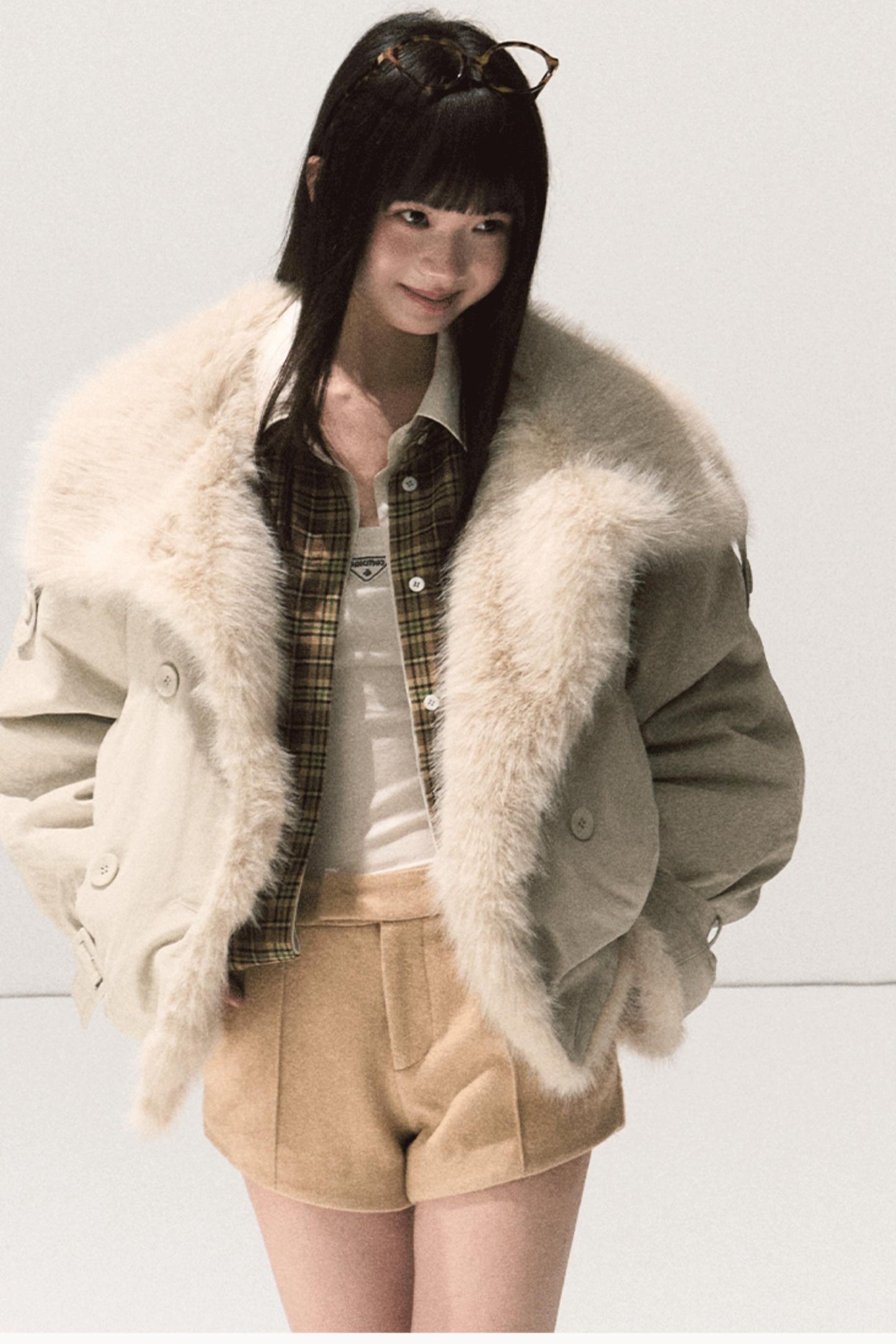 Vintage Striped Texture Two-Piece Shirt