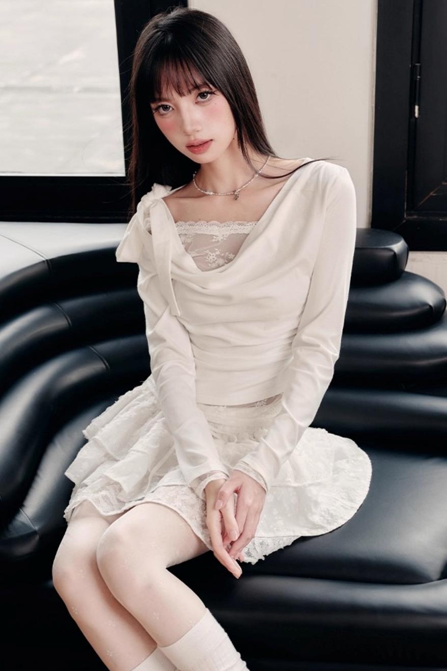 Pure Desire Lace Knit Top Set-Up