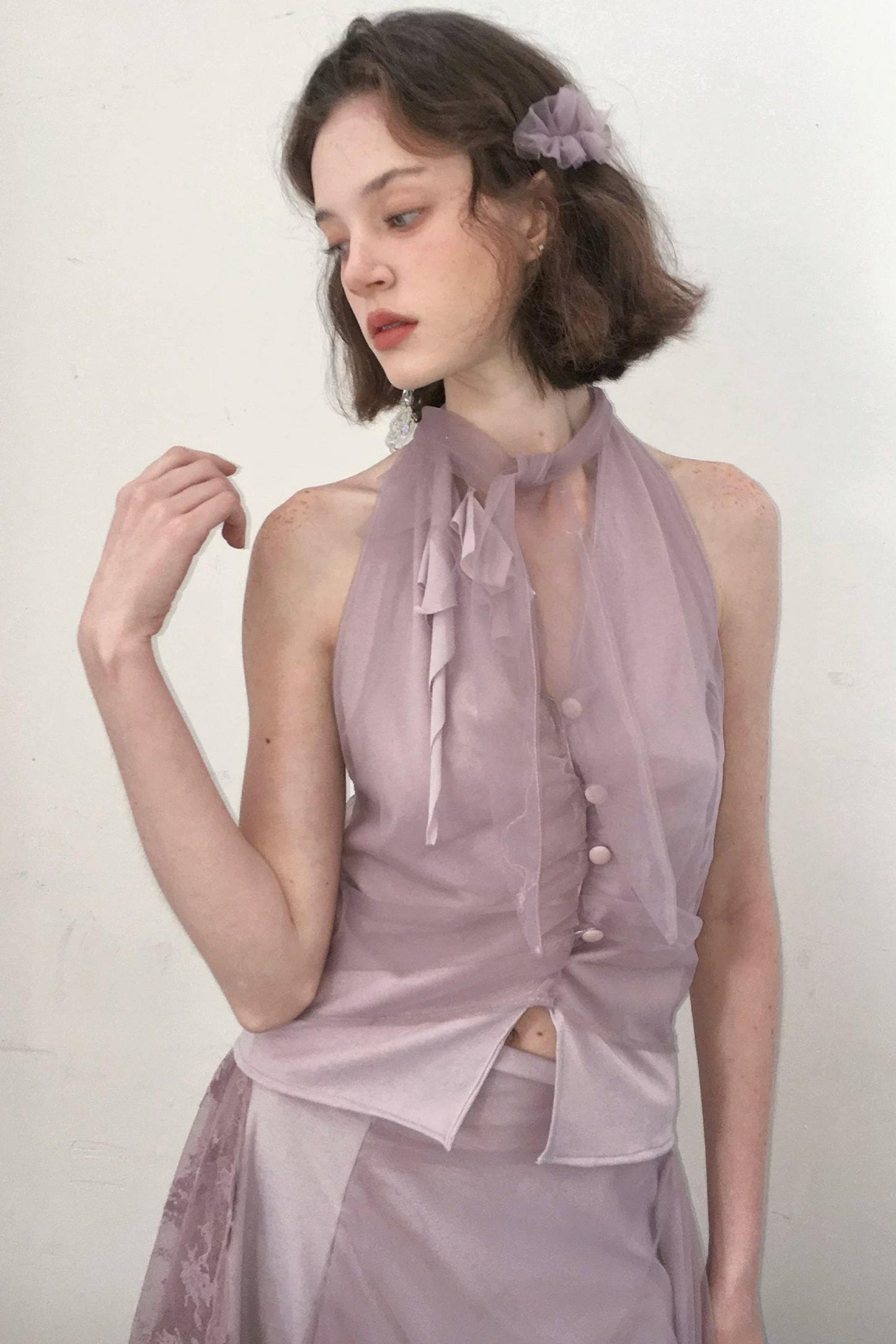 Mist Purple Halter Top