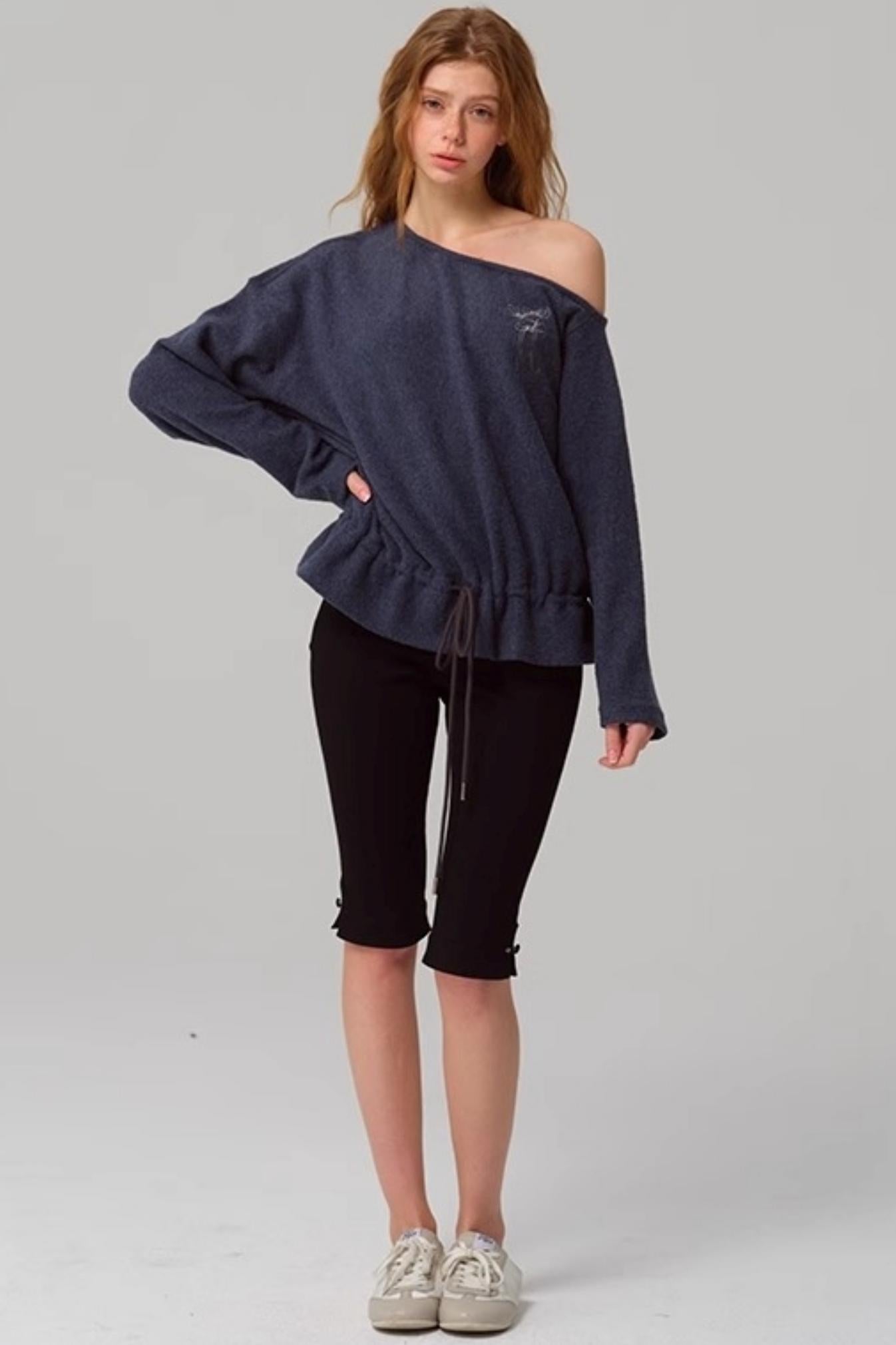 Vintage Two-Tone Tie-Blend Raglan Sweatshirt