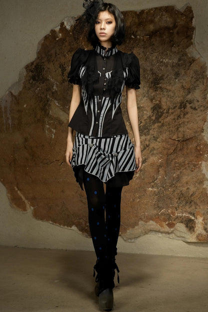 Retro Palace Puff Sleeve Blouse
