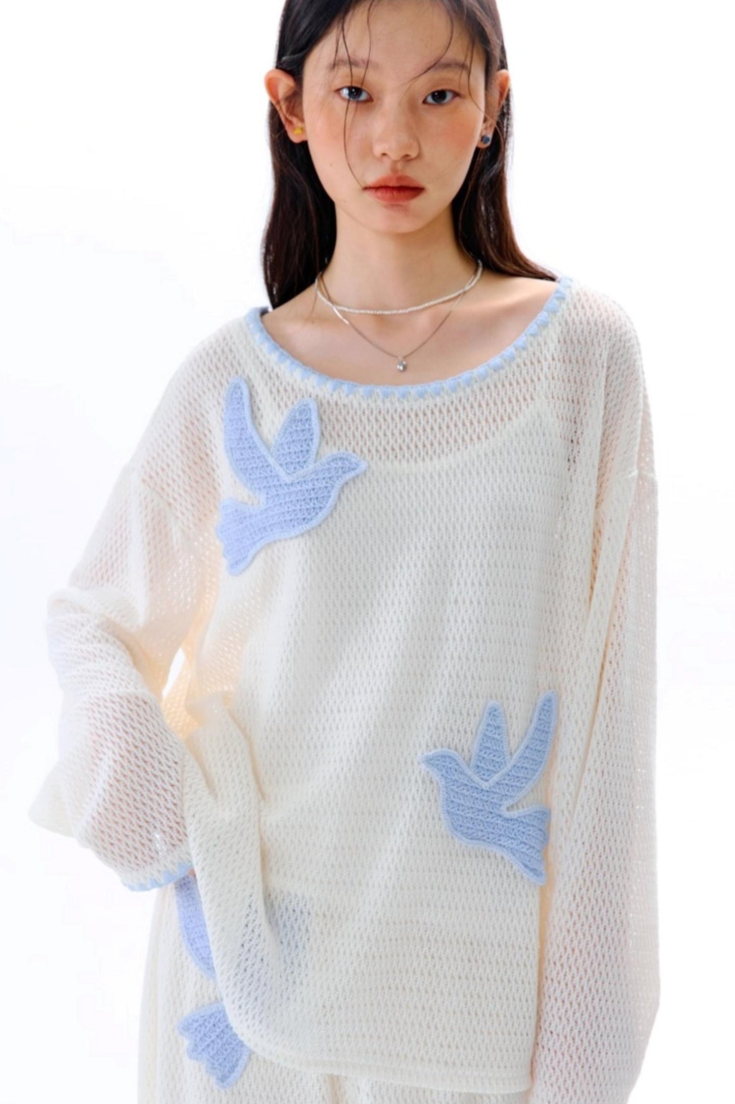 Original Embroidery Knitted T-Shirt