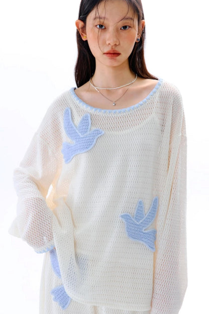 Original Embroidery Knitted T-Shirt