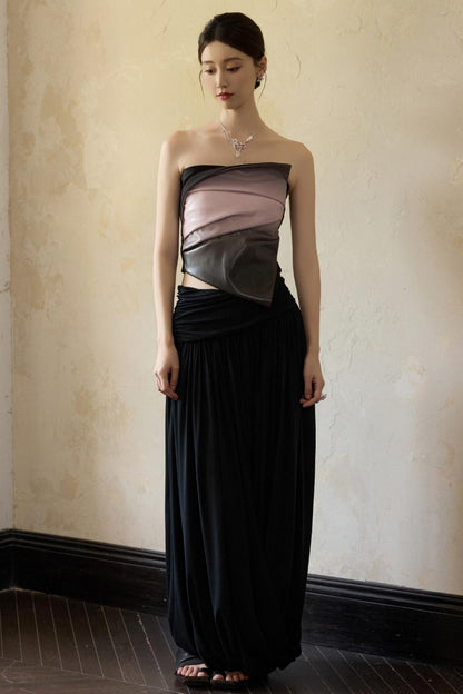 Moonlit Black Knit Skirt