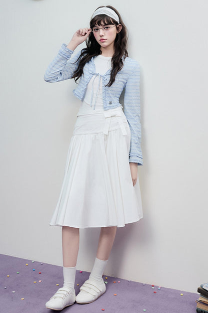 Lace Drawstring Cardigan