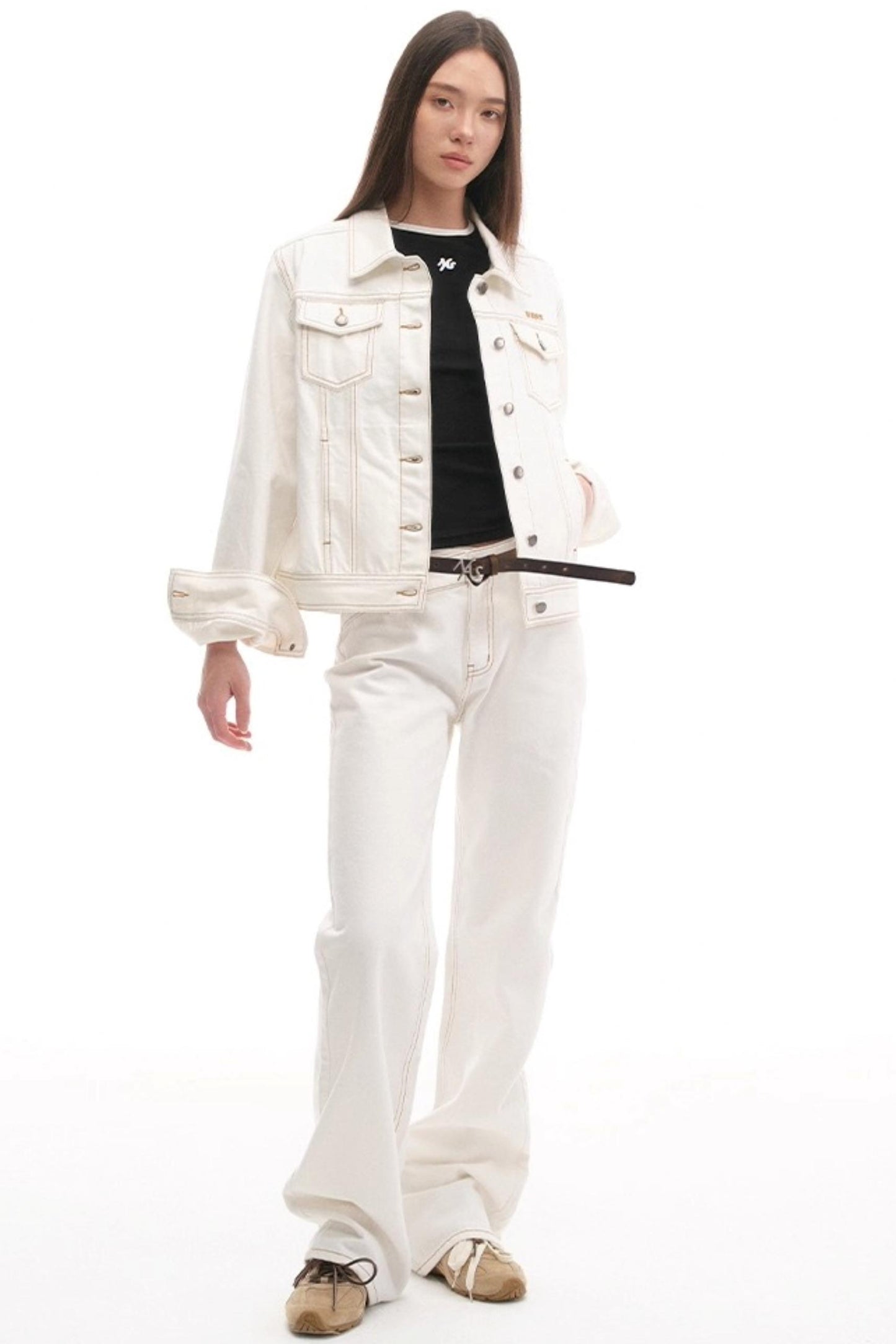 High-Line Logo Leather Belt